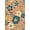 Orange, Pattern 4, variant on ODIKA 4'x6' Green Pink Geometric Retro Design Washable Area Rug Southwestern Minimalist Style with Symmetry for Home Office, Under Desk, Non-Slip Chair-Friendly, Flatwoven