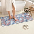 thumbnail image 4 of Blue Baseballs and USA Flags Pattern Bathroom Rugs Mat,Non Slip Microfiber Bathroom Rug,Rubber Backing,Soft Bathroom Mats for Bathroom Floor,Tub and Shower,60x24in(150x60cm), 4 of 5