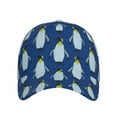 thumbnail image 2 of Daiia Beautiful King Penguin Pattern print Baseball Cap Men Women Golf Dad Hat Adjustable Original Classic Low Profile Hat Unconstructed Plain Cap, 2 of 9