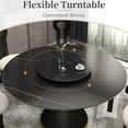thumbnail image 5 of 31.5" Lazy Susan for Table Top Sintered Stone Rotating Serving Tray for Dining Table, Kitchen Lazy Susan Organizer Spinning Rotating Food Server Party Centerpieces, 5 of 15