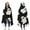 Black Halloween Ghost, variant on Wearable Blanket,Black Halloween Ghosts and Bats Hooded Wearable Flannel Blanket for Adults & Teens,Winter Poncho Shawl Wrap Cape Cozy Anti-Pill,50"x60"
