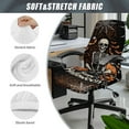 thumbnail image 6 of Renewold Skeleton Spider Web Bat Office Chair Cover Universal Stretch Desk Chair Cover with Elastic Bottom Removable Computer Chair Cover for Armrest Chairs Home Halloween Decor, S, 6 of 7