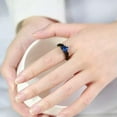 thumbnail image 6 of 6mm Heart Shape AAA Cubic Band Women's Stainless Steel Gold/Black Ring Size 5-10, 6 of 8