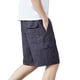 thumbnail image 2 of Ceisia Men's Fashion Casual Workwear Stretchy Gift Waist Multiple Zipper Pockets Solid Half Shorts - All-Season Outdoor Daily P ants, 2 of 8