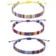 thumbnail image 1 of 3 piezas de pulsera de tobillo ajustable, pulsera de tobillo unisex, tobillera de playa, accesorios coloridos para festivales, 1 of 5