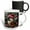 Multicolor, variant on 3drose, a Chickadee Wearing a Santa Hat and Scarf, 11oz Two-tone Green Mug