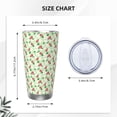 thumbnail image 4 of Rateoe Flower With Ladybug Printed Car Guy Gifts for Men Women Tumbler - 20oz/590ml Double Wall Vacuum Insulated Stainless Steel Travel Tumbler Cups with Lid & Straw-Without Straw, 4 of 8