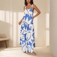 thumbnail image 2 of Vestido de Verano para las Mujeres, Impresión de Moda sin Mangas, Vestido de Eslinga Ajustable Fuera Del Hombro, 2 of 7