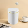 thumbnail image 7 of Small Trash Can with Lid, Mini Trash Can for Bathroom, Office and Bedroom, Small Bathroom Garbage Can with Swing Top, Compact Waste Basket for Desk, Dorm & Home, White - Xuniizn, 7 of 7