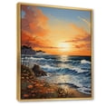 thumbnail image 2 of Designart "Sunrise Breeze on the Beach XI" Nautical & Beach Floater Framed Wall Decor, 2 of 7