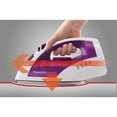 thumbnail image 5 of Panasonic Steam Circulating Iron and Vertical Steamer with Curved, Non-Stick Stainless Steel Soleplate in Violet/White, 5 of 6