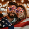 thumbnail image 5 of Clearance Under $5!Yyuenw 4th of July American Flag Glasses Patriotic Party Sunglasses Independence Day Eyeglasses Plastic Eyewear for Memorial Day Party Favors Photo Booth Props, 5 of 5