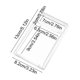 thumbnail image 3 of Funda de plástico transparente para tarjetas coleccionables y de intercambio de tamaño estándar, estuche protector transparente con cierre de presión, diseño apilable, 13x8.5 pulgadas, paquete de 10., 3 of 7