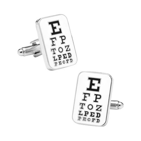 Men's Cufflinks Inc Eye Chart Cufflinks