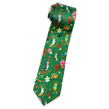 Disney Parks Enchanted Tiki Room Silk Tie For Adults New with (Best Silk Tie Brands)