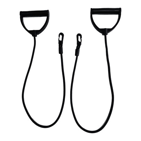 Fitness Resistance Band For Stepping Machine, 80Cm ABS Pull Rope With Handles, Adjustable Workout Elastic Cord For Home Gym Cardio Equipment Training, Black