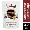 Justin's Mini Dark Chocolate Peanut Butter Cups, 4.7 Oz, Pack of 6