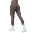 thumbnail image 3 of CCRFTGI Leggings for Women Butt Lifting High Waisted Booty Scrunch Gym Yoga Pants Impact Sports Activewear Athletic Tummy Control quick-dry Workout Leggings Light Brown S, 3 of 5