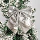 thumbnail image 4 of Adorno navideño de lentejuelas con lazo brillante para la cima del árbol | Corona decorativa | Para colgar en puertas y ventanas | Adorno para fiestas y decoración del hogar en Navidad, 4 of 6