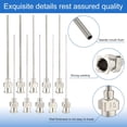 thumbnail image 4 of 20 unidades de agujas dispensadoras de acero inoxidable de 2 pulgadas con punta roma y conector Luer Lock para rellenar pegamento de 15/16/17/18/19/20/21/22/23/24G, 4 of 9