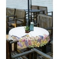 thumbnail image 2 of Spring Floral Outdoor Tablecloth - 54x54 Inch Square Dining Table Cover, Summer Birds Botanical Fence Waterproof Outdoor Table Cloth with Umbrella Hole & Zipper for Picnic/Patio/Party, 2 of 5