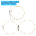 thumbnail image 2 of Unique Bargains Dream Catcher Rings Set, 3 Sizes Metal Macrame Wreath, Gold, 2 of 7