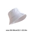 thumbnail image 3 of Jumpingount Sombrero de cubo para mujer, ala ancha, Color sólido, para playa, viaje, sol, lavable, para exteriores, decorativo, para niña, pescador, Sombreros NO12 Jumpingount AP001828-19, 3 of 6