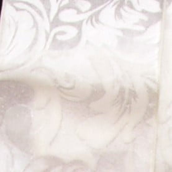 The Ribbon People Ivory Floral Wired Craft Ribbon 2.5" x 20 Yards