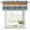 Blue, variant on 2 Pack Farmhouse Burnt Orange Brown Valances for Windows Bedroom Living Room Window Treatments, Vintage Wooden Striped Rod Pocket Valance Drapes Short Kitchen Curtains Over Sink 42"x12"