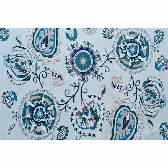 The Rug Market 25655D 5 x 8 ft. Suzano Area Rug - Blue