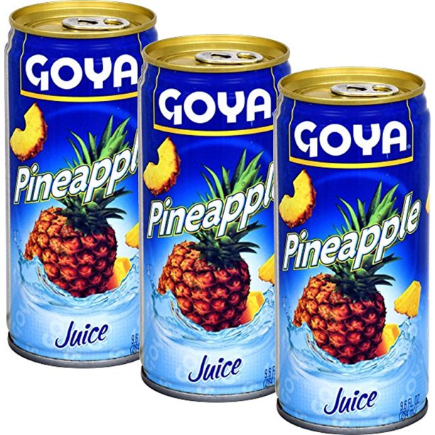 Pineapple Pina Juice by Goya 9.6 Oz Pack of 3