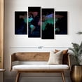 thumbnail image 3 of Elephant Stock Depths Of The World Map Wall Art - Horizontal Multi Panel Canvas - Living Room Wall Decor - Map Multi Panel - Black And Blue Decor - 52" x 32", 3 of 8