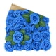 thumbnail image 1 of Regalo 8cm Rosa Simulación Rosa Más Hoja Cinturón Varilla 25 Flores Embalado Pe Rose Cabeza, 1 of 4