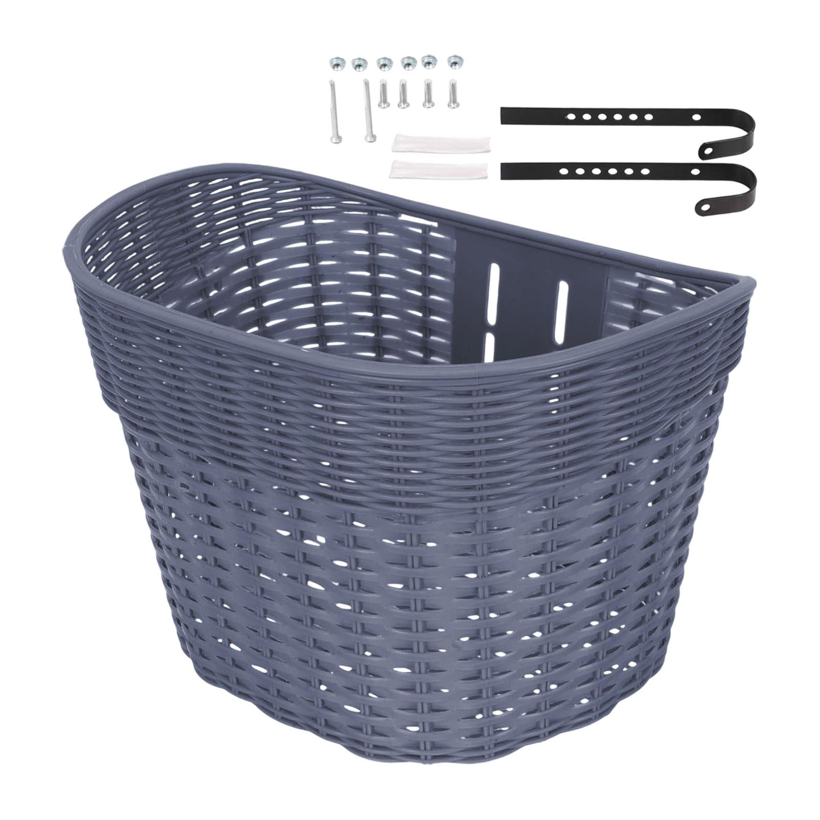 funtasica Front Kids Bike Basket Easy to Install Universal Sturdy Convenient Weatherproof Bike Accessories Kids Bicycle Tricycle Basket