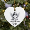 thumbnail image 3 of Rough Collie Memorial Ceramic Ornament Gift for Rough Collie Lover, Personalized Name & Year Loss Rough Collie Remembrance Christmas Ornament 2025, Custom Rough Collie Angel Wings Ceramic Ornament, 3 of 6