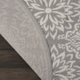 thumbnail image 6 of Nourison Jubilant Geometric Floral Ivory/Grey 5'3" x ROUND Area Rug, (5' Round), 6 of 9