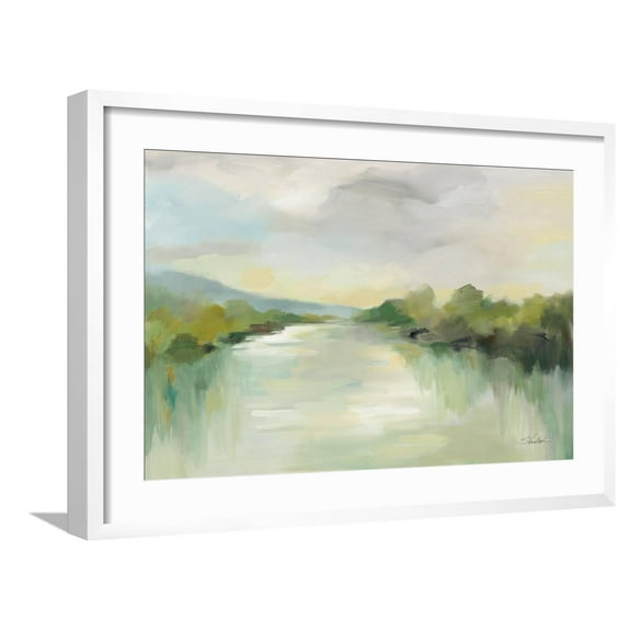 Art.com April River Art Print by Silvia Vassileva, White Frame Wall Art, 29" x 21"