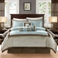 thumbnail image 2 of imerelez 7 Piece Comforter Set Blue Queen, 2 of 10