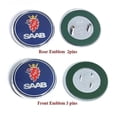 thumbnail image 5 of 68mm 2 3-stifts Saab Bil Främre Motorhuv Emblem Baklucka Stötfångare Badge Compatible with Saab 9 3 9 5 9-3 9-5 Saab Emblem Dekal Tillbehör Y, 5 of 5