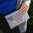 thumbnail image 3 of Wonder Woman USA American Flag Logo Pencil Pen Organizer Zipper Pouch Case, 3 of 5
