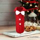 thumbnail image 3 of Vino Botella Set Navidad, Botella de Vino Decoración de Navidad, bolsa de vino de terciopelo, juego de vino para restaurante, vestir de vino, fieltro suave, fácil de transportar, diseño de, 3 of 8