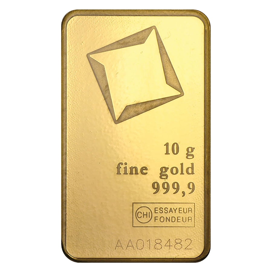 10 gram Gold Valcambi Bar w/ Assay