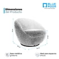 thumbnail image 5 of Sillón Giratorio Blue Room Luca Gris, 5 of 5