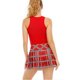 thumbnail image 5 of Falda plisada de bádminton con bolsillos a cuadros para mujer, adecuada para deportes y yoga, 5 of 5