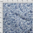 thumbnail image 3 of oneOone Rayon Blue Fabric Tropical Leaf With Abstract Texture Fabric For Sewing Printed Craft Fabric By The Yard 56 Inch Wide, 3 of 4