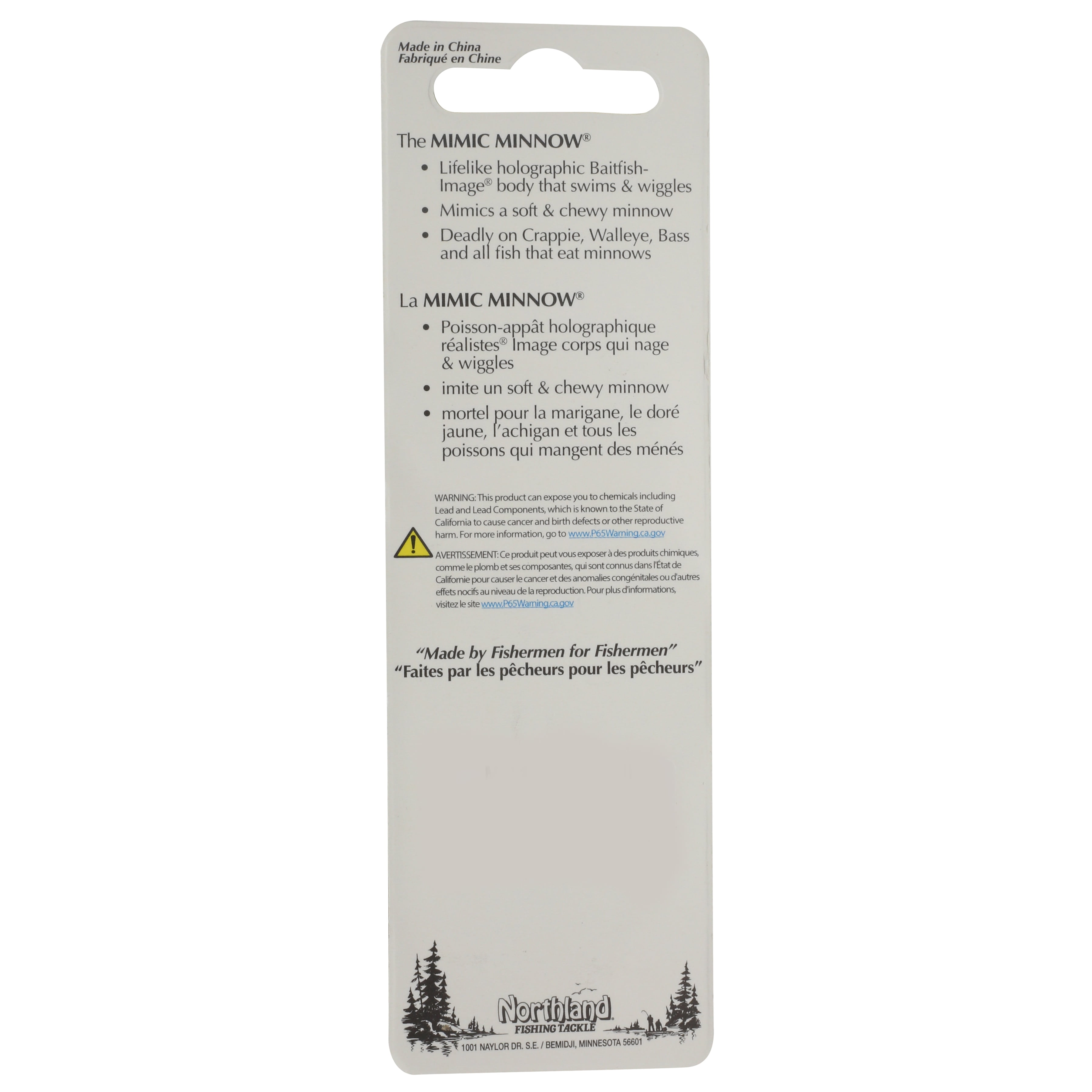 Northland Tackle Mimic Minnow Shad, 1.4 oz, Bluegill