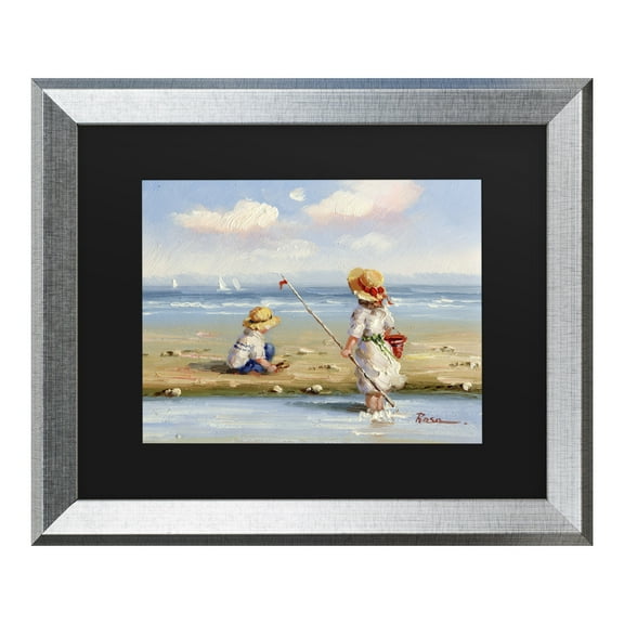 Trademark Fine Art 'At the Beach III' Canvas Art by Anonymous