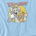 thumbnail image 2 of Tom and Jerry Classic Pals Unisex Adult T Shirt (2X-Large) Light Blue, 2 of 6