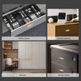 thumbnail image 2 of Injueey Tiradores ocultos de 2 piezas, herrajes para cajones elegantes y duraderos para puerta de armario de casa, cajón decorativo Almacenamiento y organización del hogar oro, 2 of 6