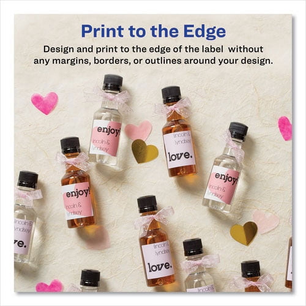 "Square Labels With Sure Feed And Trueblock, 1 1/2 X 1 1/2, White, 600/pack | Bundle of 2 Packs"